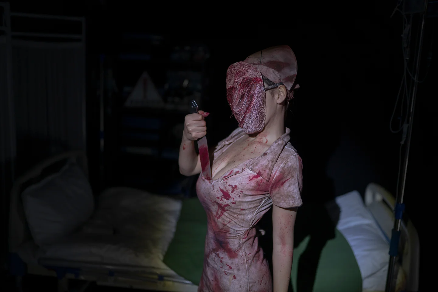 Bangni邦尼 - No.070 寂静岭护士 [90P,4V-1.19GB] tg@simisebaisi 【丝足阁】033.webp